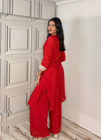 Premium Chinon Silk Festive Co-ord Set