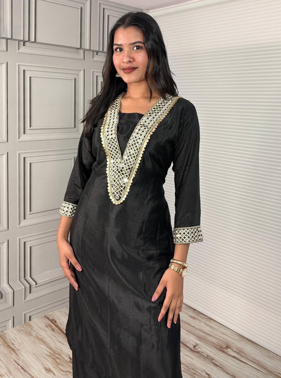 Premium Chinon Silk Festive Co-ord Set