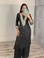 Premium Chinon Silk Festive Co-ord Set