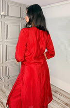 Premium Chinon Silk Festive Co-ord Set