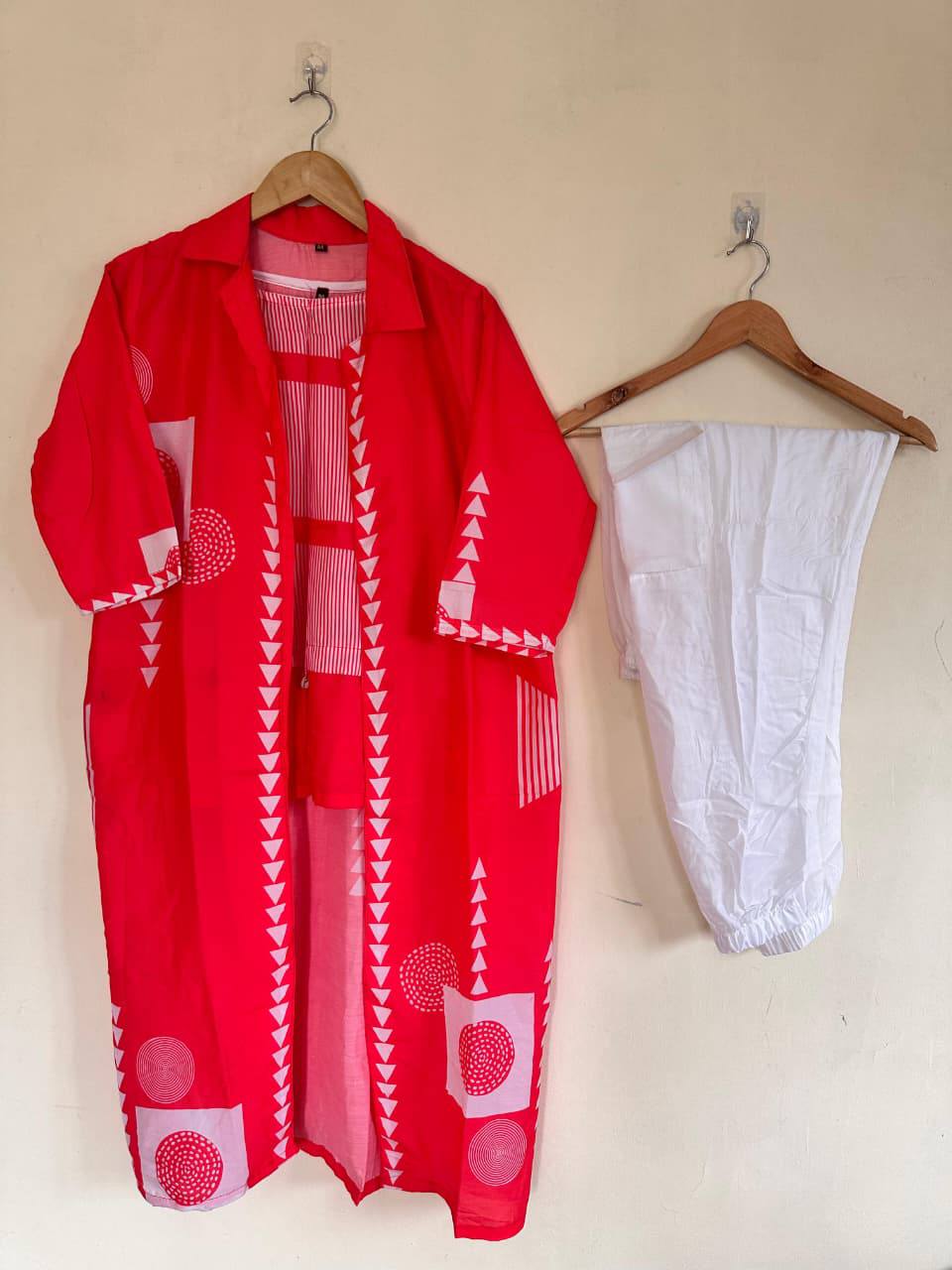 Muslin Cargo Co-ord with Stylish Jacket