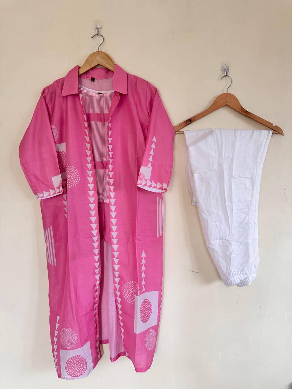 Muslin Cargo Co-ord with Stylish Jacket
