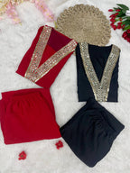 Premium Chinon Silk Festive Co-ord Set