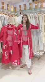 Muslin Cargo Co-ord with Stylish Jacket